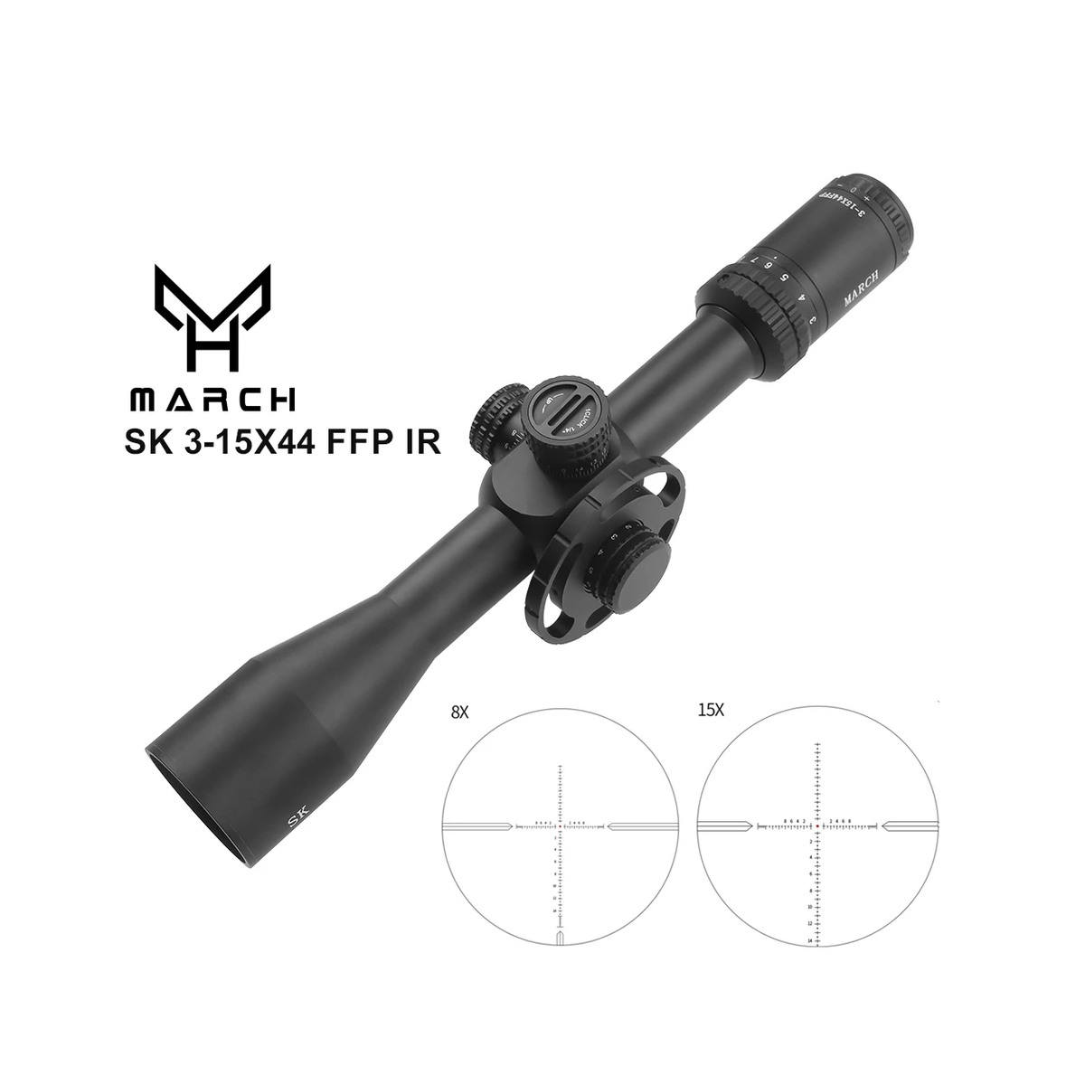 March SK 3-15x44 IR FFP Scope thumbnail 1