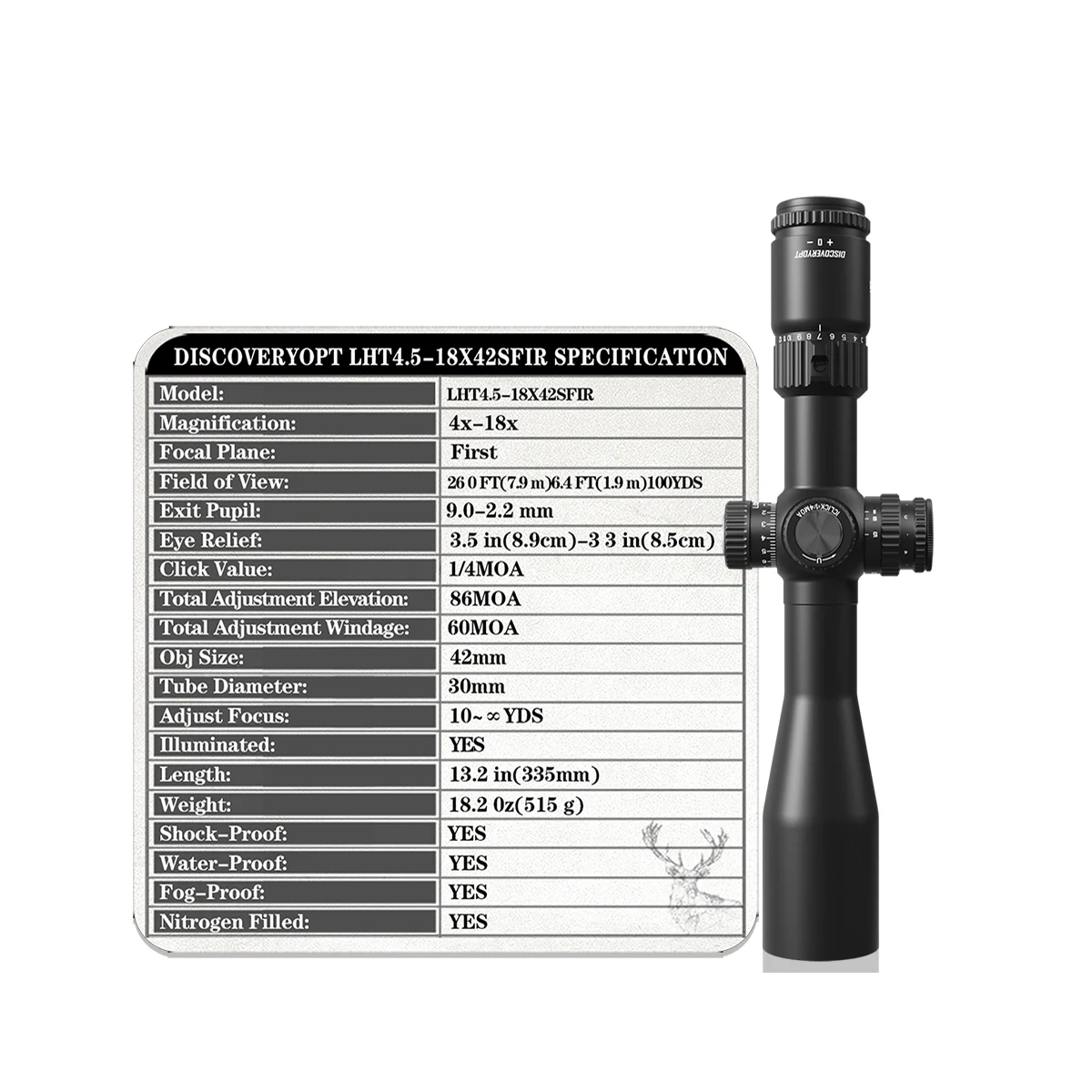 Discovery LHT 4.5-18X42 SFIR FFP Scope thumbnail 3