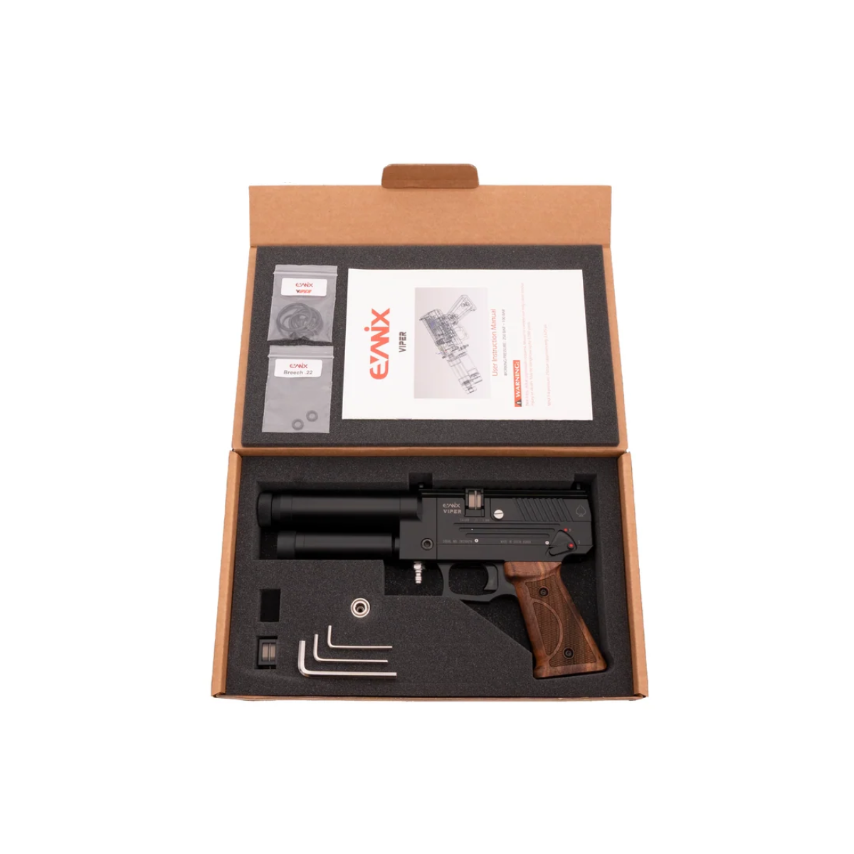 Evanix Viper Semi-Automatic PCP .177 Cal Air Pistol thumbnail 2