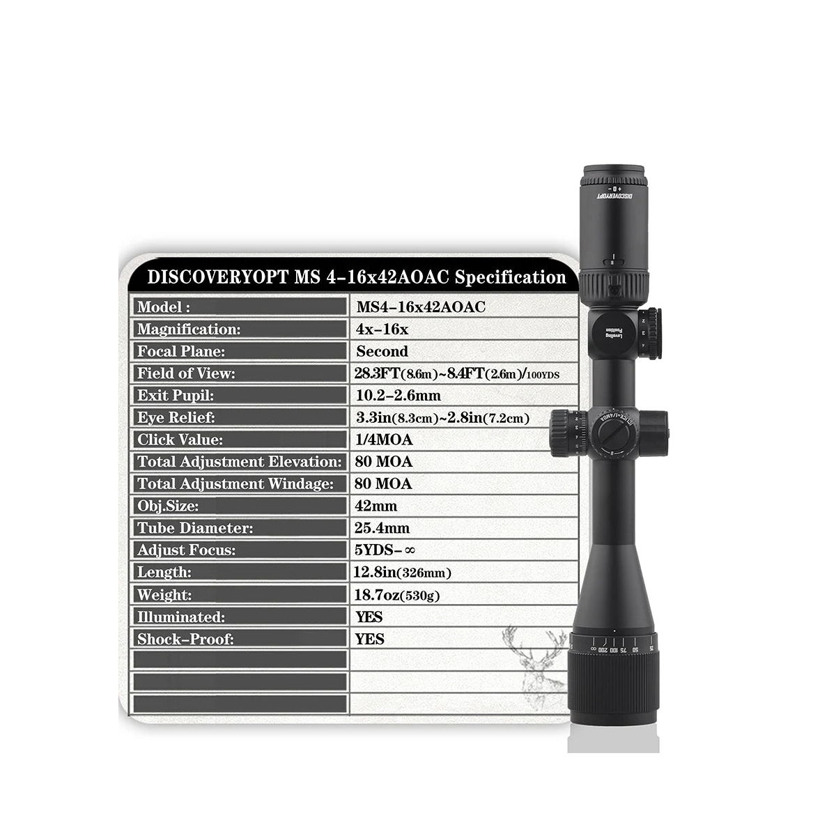 Discovery MS 4-16x42 AOAC Scope thumbnail 3